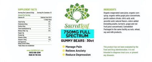 Full spectrum gummy bears